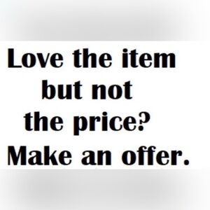 All offers considered